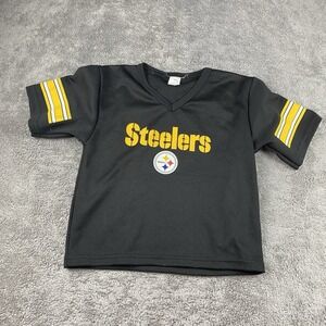 VTG Pittsburgh Steelers Franklin NFL Blank Black Football Jersey Youth Small‎